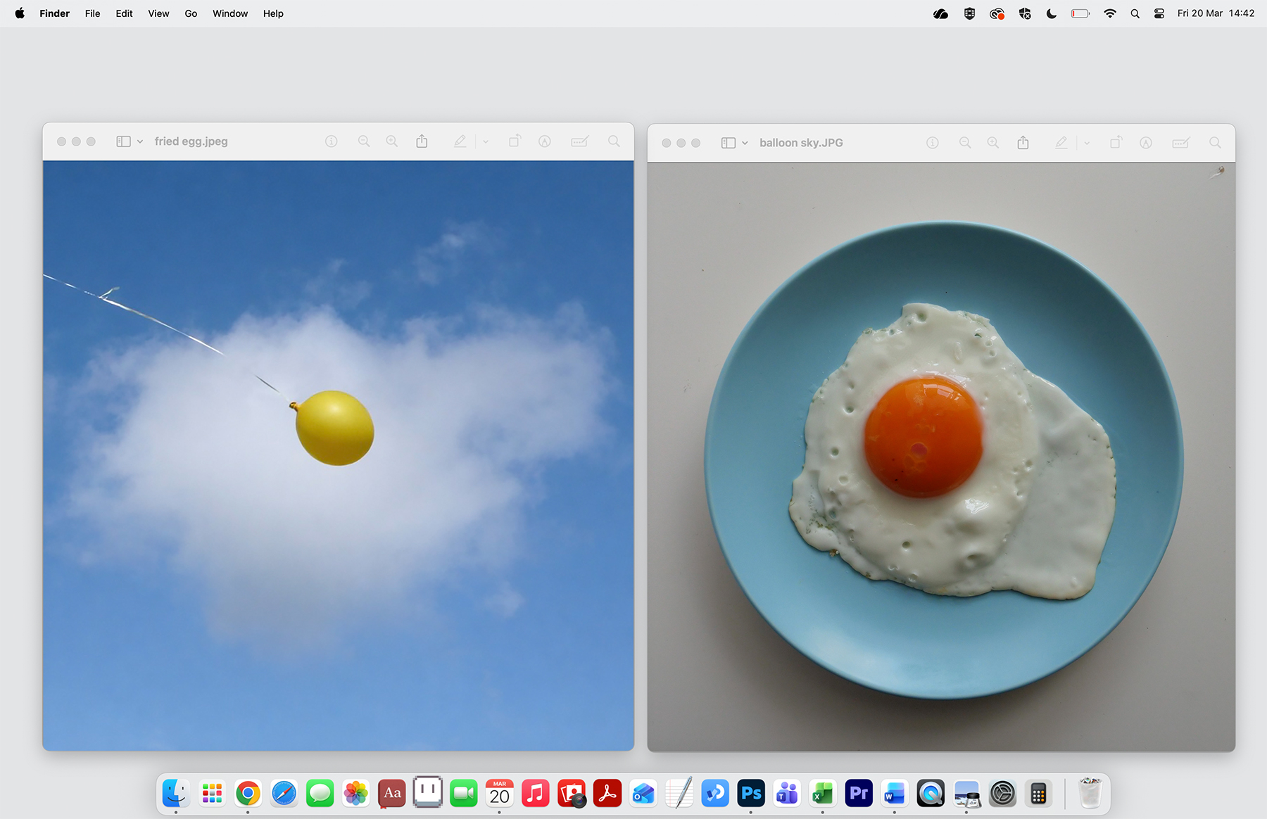 Fried Egg / Balloon Sky